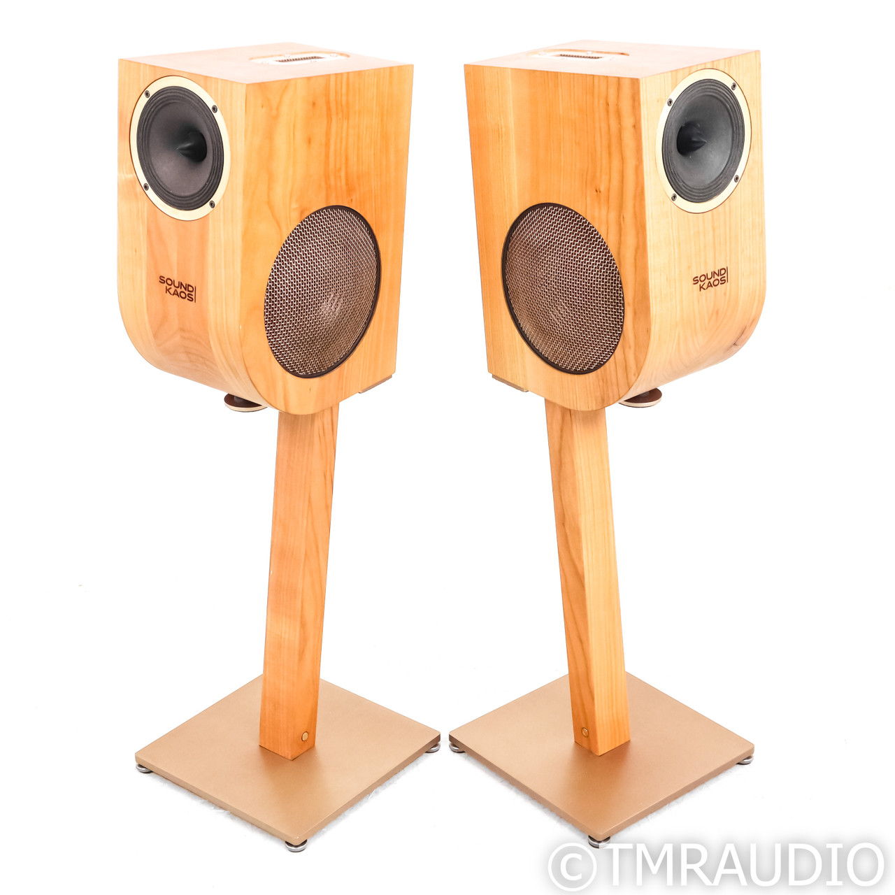 Soundkaos Vox 3a Bookshelf Speakers; Cherry Pair w/  (7... 3