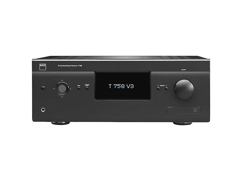 NAD T 758 V3 7.1 Channel Home Theater Receiver; Graphite w/ BluOS Kit (New) (25220)