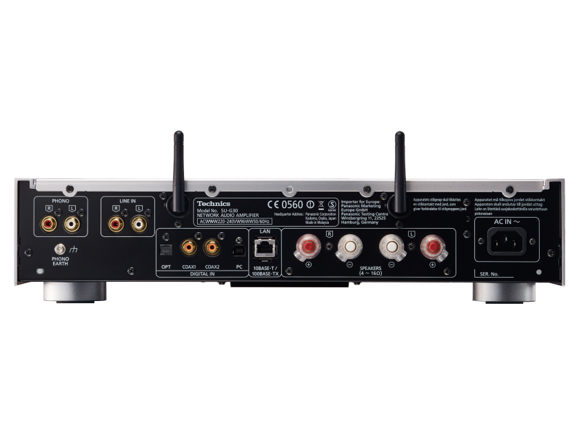 Technics SU-G30 Integrated Network Audio Amp & streamer. Mint demo. Silver