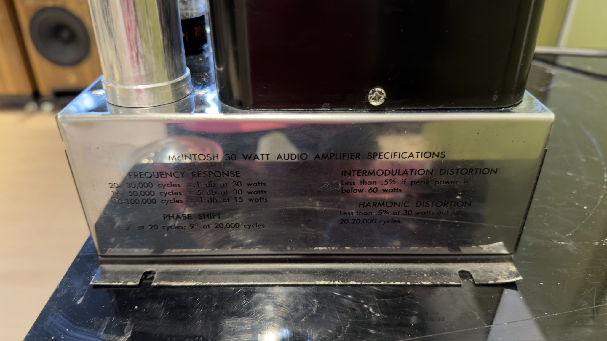 McIntosh MC-30 Mono Tube Amplifier No Box VERY GOOD 8