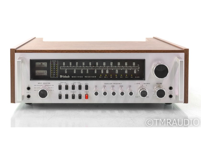 McIntosh MAC4100 Vintage Stereo AM / FM Receiver; MAC-4100; MM Phono (30770)