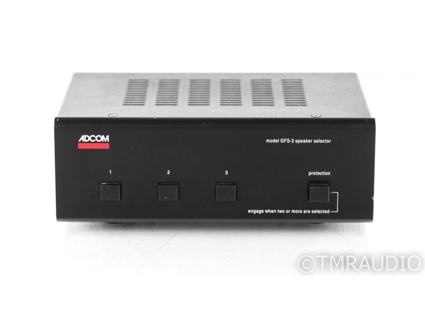 Adcom GFS-3 Speaker Selector w/ Amplifier Protection; 3-Way Switch; GFS3 (22750)