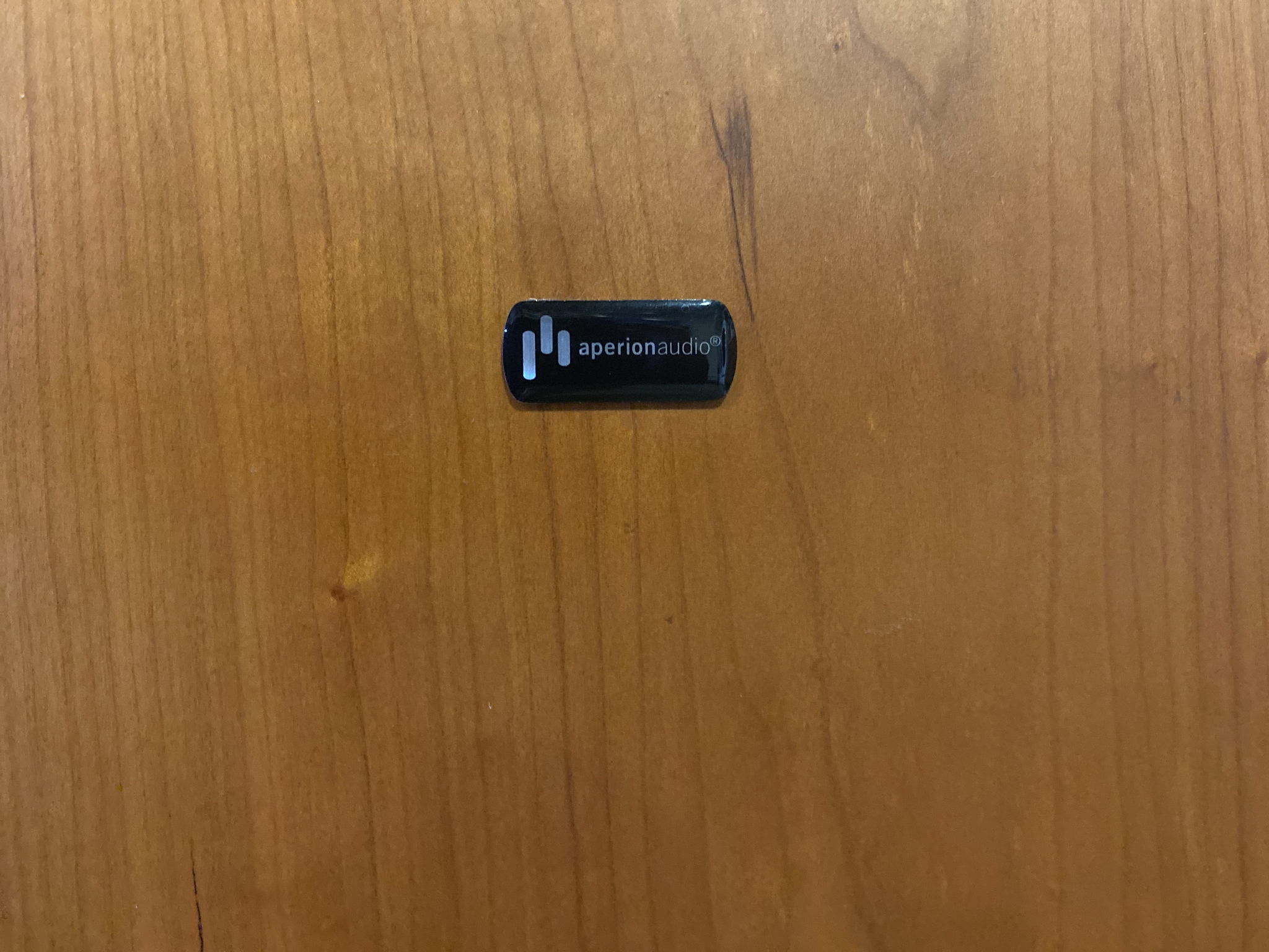 Close up of company logo