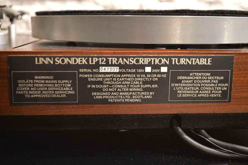 LINN SONDEK LP12 TRANSCRIPTION w/ RADIKAL PS, ITTOK LVI... 8