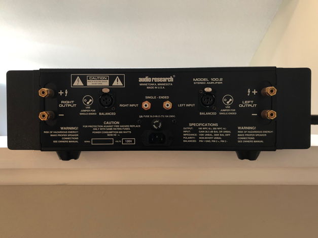 Audio Research 100.2 Beautiful Power Amp