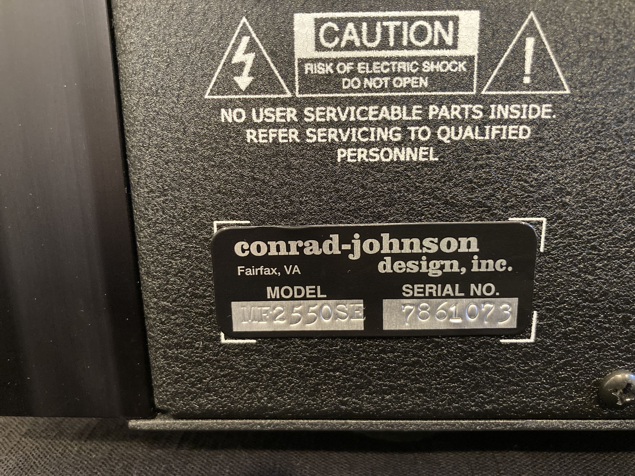 Conrad Johnson MF2550SE 5