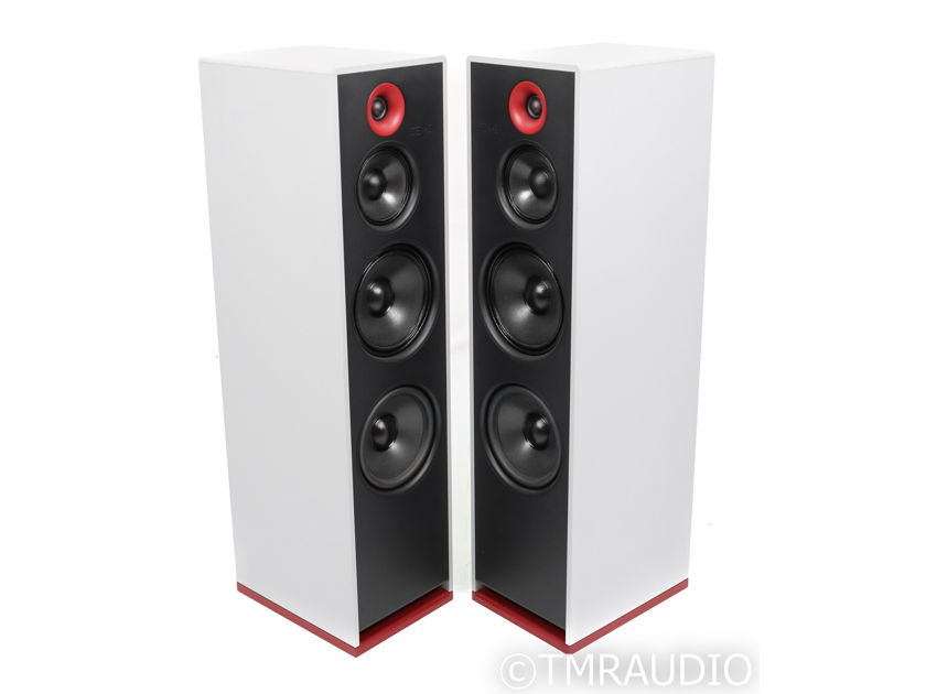 Stenheim Alumine 3 Floorstanding Speakers; Gray & Red Pair (44942)