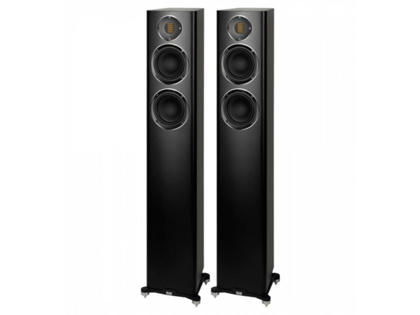 ELAC Carina Floorstanding Speakers; FS247.4; Satin Black Pair (Open w/ Warranty) (33640)