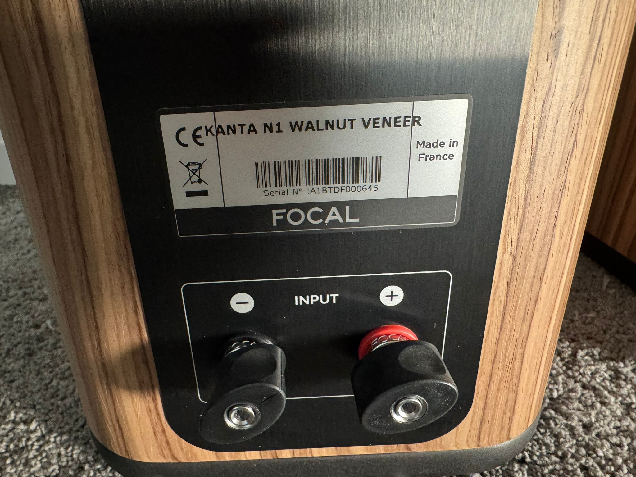 Focal Kanta no. 1 speakers in walnut-grey with stands f... 10