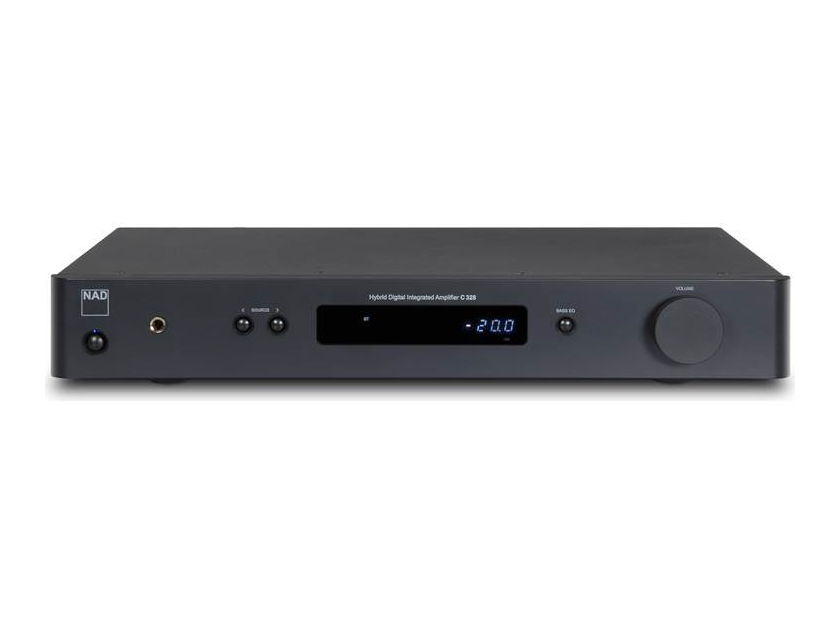 NAD C 328 Stereo Integrated Amplifier w/DAC and Bluetooth-OPEN BOX/FULL WARR