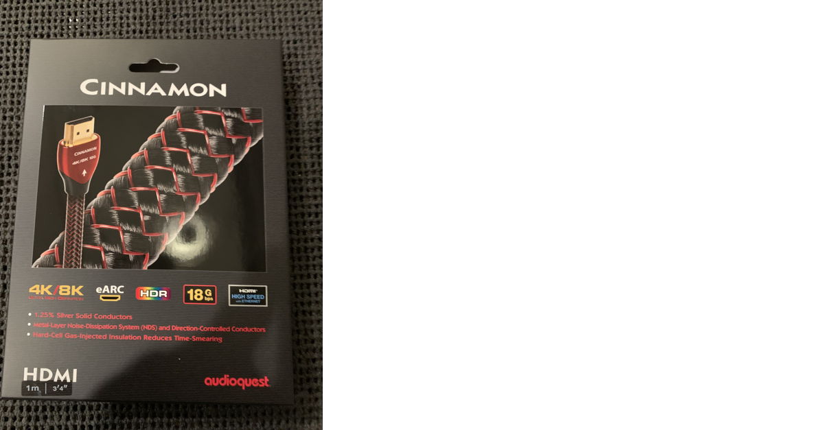 Brand New AudioQuest Cinnamon HDMI 1m For Sale | Audiogon