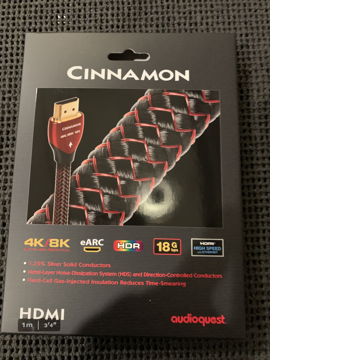 Brand New AudioQuest Cinnamon HDMI 1m