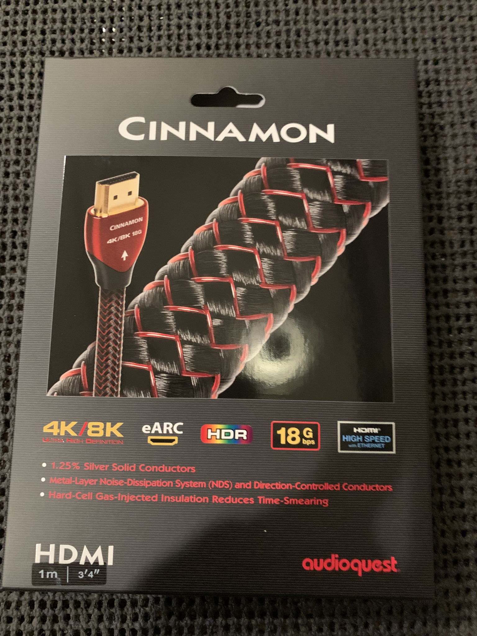 Brand New AudioQuest Cinnamon HDMI 1m