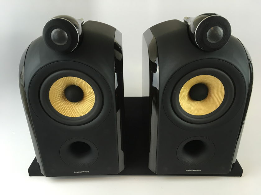B&W (Bowers & Wilkins) PM1 Speakers with Matching Stands, Original Box
