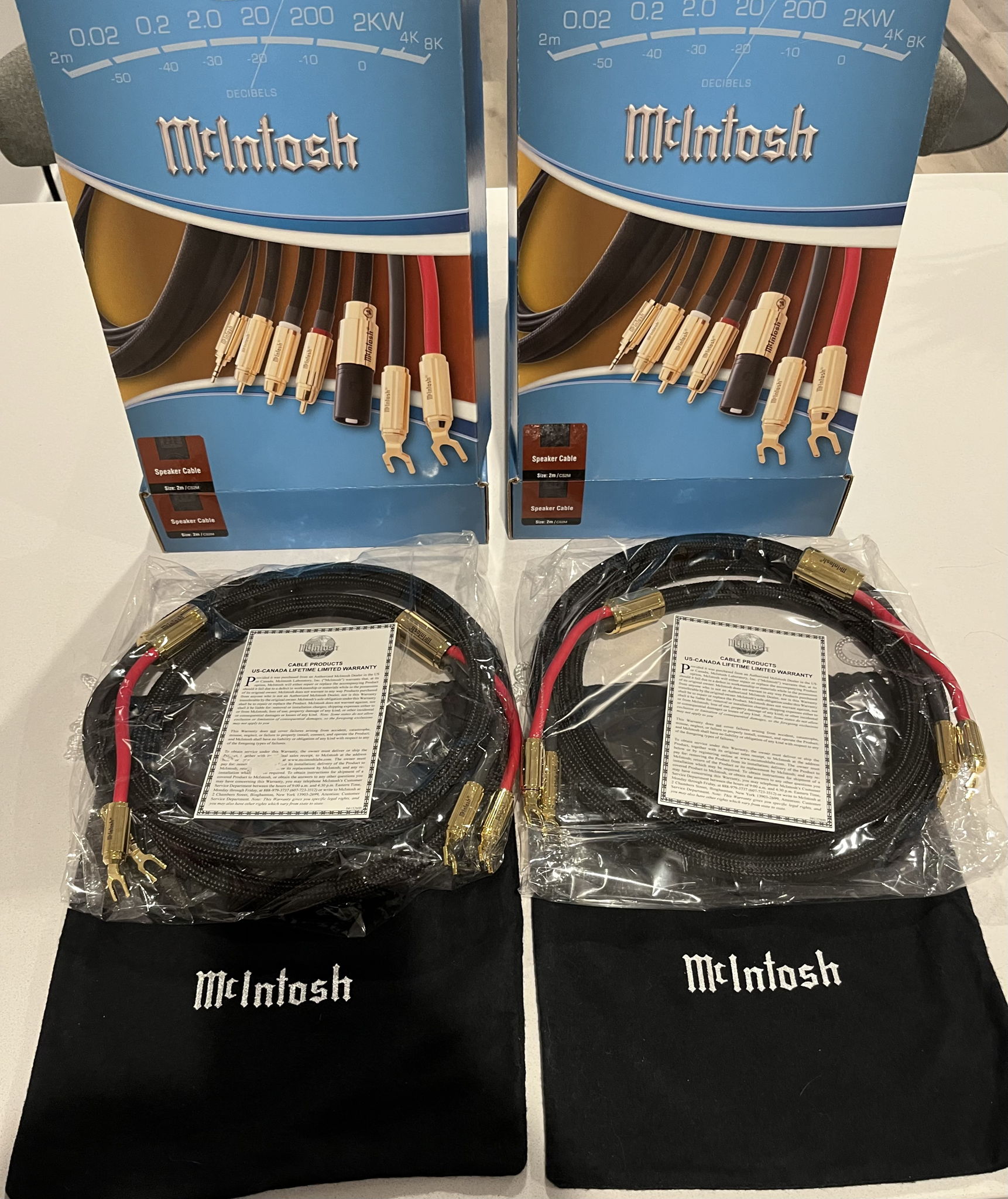 McIntosh Speaker Cables, 2 M/ 6-1/2 Ft, Pair, 55% Off M... 4