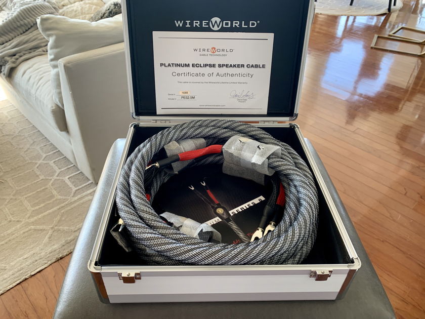 Wireworld Platinum Eclipse 8 Speaker Cable - PRICE DROP/2.5M/BRAND NEW
