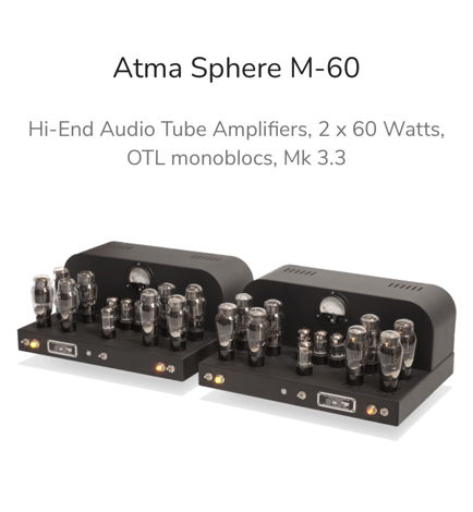 Atma-Sphere M-60 MK 3.3 Mono Amps