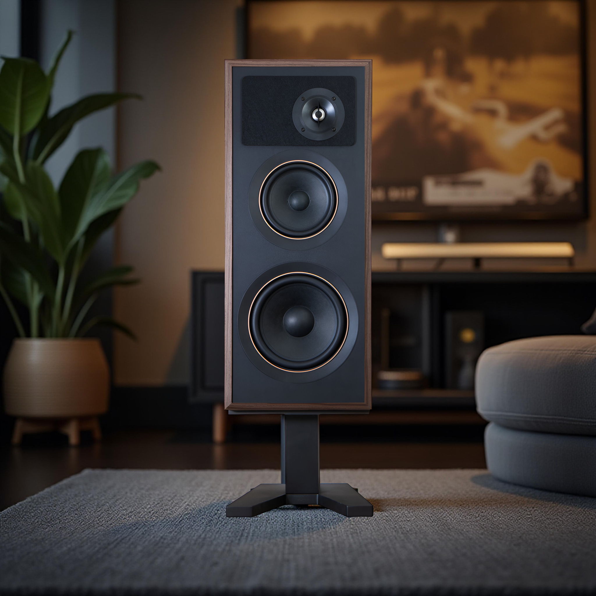 PSB Passif 50 Standmount Loudspeakers - Walnut, Pair