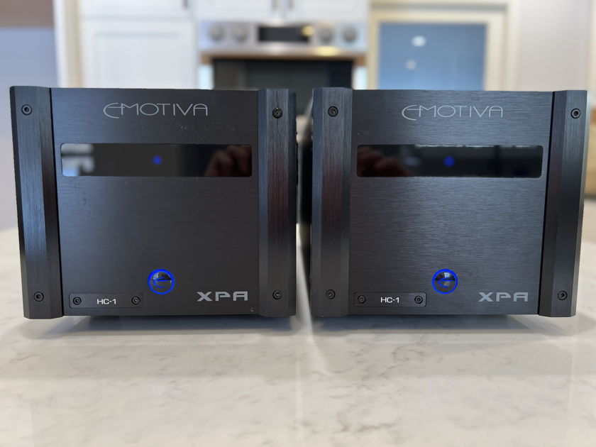 Pair of Emotiva XPA HC-1 High Current Monoblock Amplifiers
