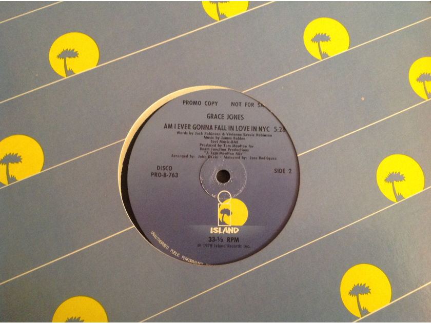 Grace Jones  Fame/Am I Ever Gonna Fall In Love In NYC Promo 12 Inch Single Island Records