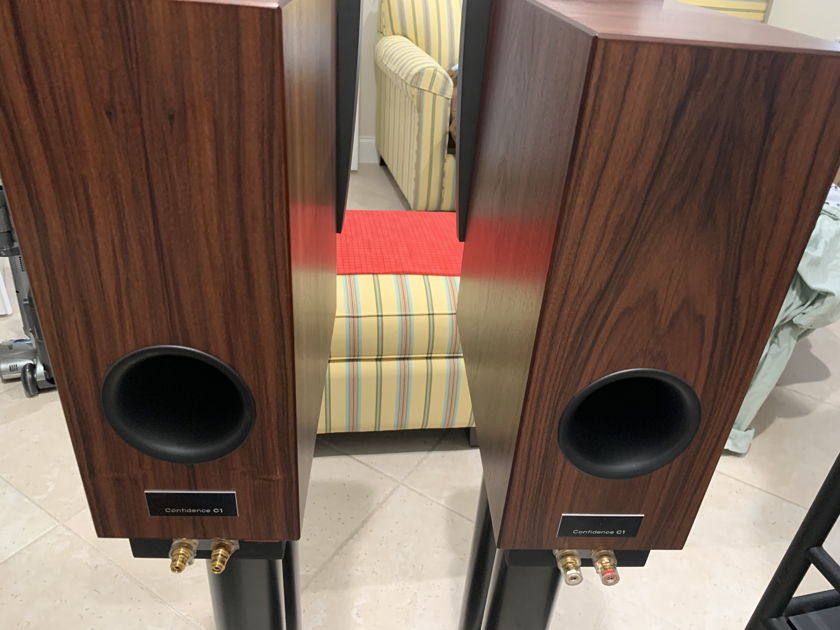 Dynaudio Confidence C1 speakers with stands