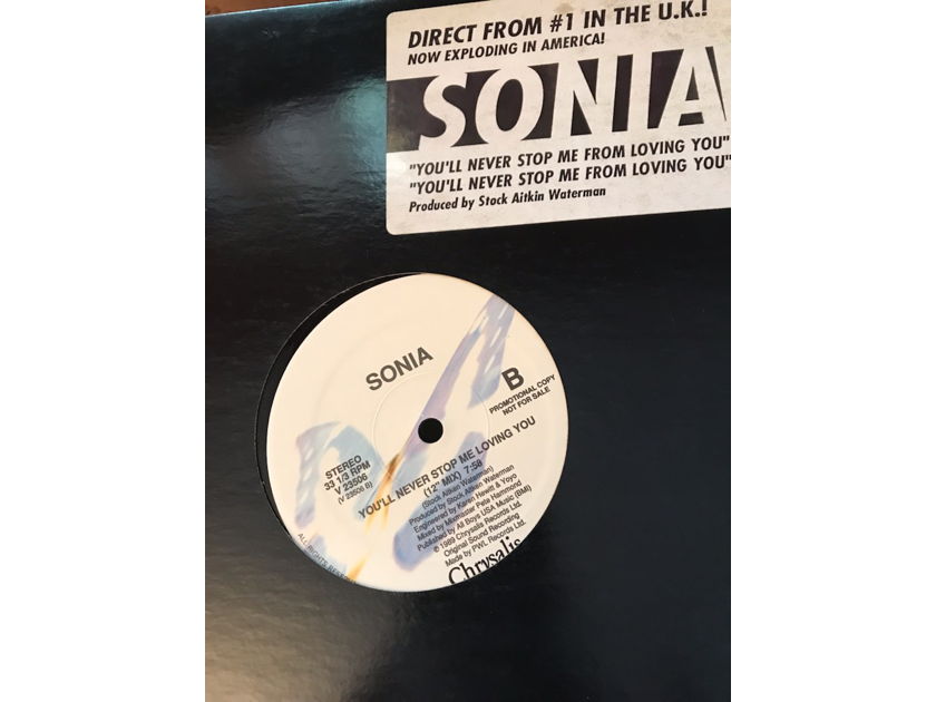 Sonia 12" You'll Never Stop Loving Me Sonia 12" You'll Never Stop Loving Me
