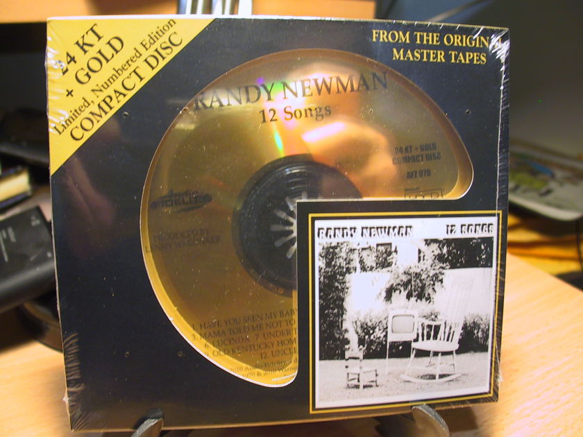 24K Gold CD AFZ-070 Randy Newman 12 Songs Sealed #1169/5000