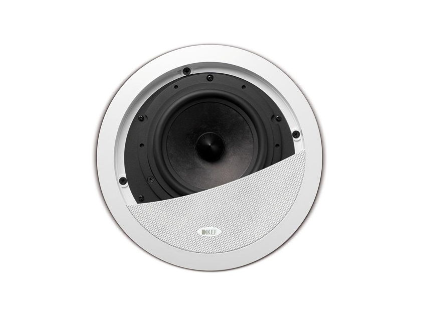 KEF Ci160QCT Commercial Grade in-ceiling speakers pair (2) white