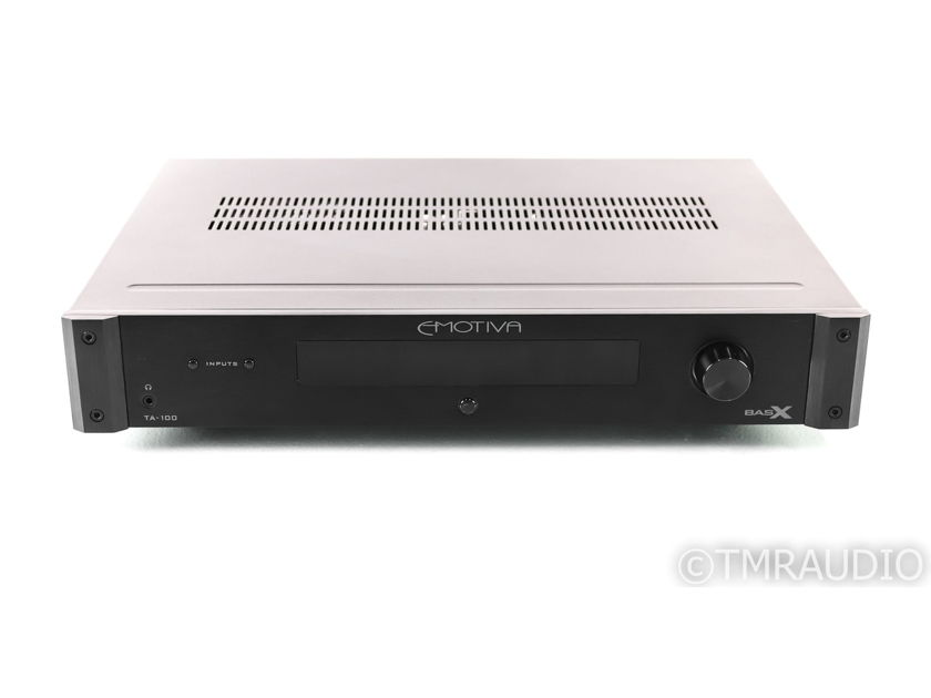 Emotiva BasX TA-100 Stereo Integrated Amplifier; MM / MC Phono; TA 100; Remote (27973)
