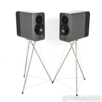 Q Acoustics Concept 300 Bookshelf Speakers w/ Stands; S...