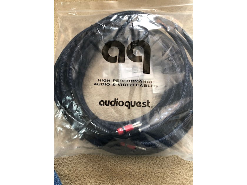 AudioQuest Type 4 27' custom length Speaker Cable PAIR w/Bananas