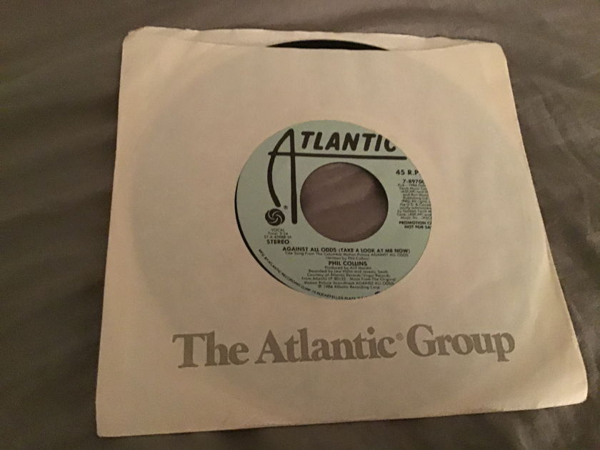 Phil Collins  Against All Odds(Take A Look At Me Now) Promo 45  NM