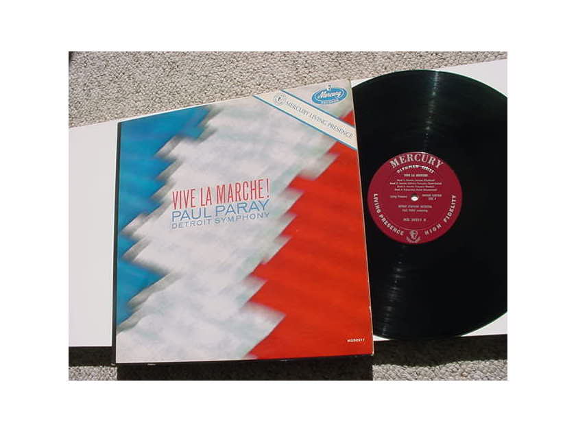 Mercury Living Presence MG50211 LP Record - Paul Paray Detroit Symphony Vive La Marche! FR1 FR1 OLYMPIAN