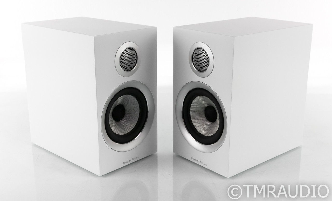 B&W 707 S2 Bookshelf Speakers; Satin White Pair (Sealed...