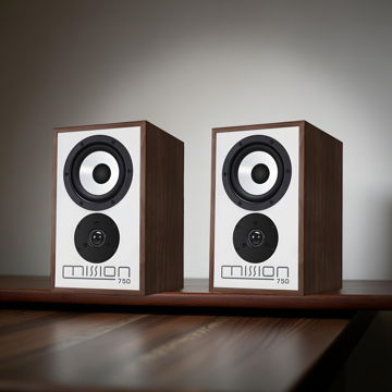 Mission M750 Bookshelf Speakers - Walnut (Pair)