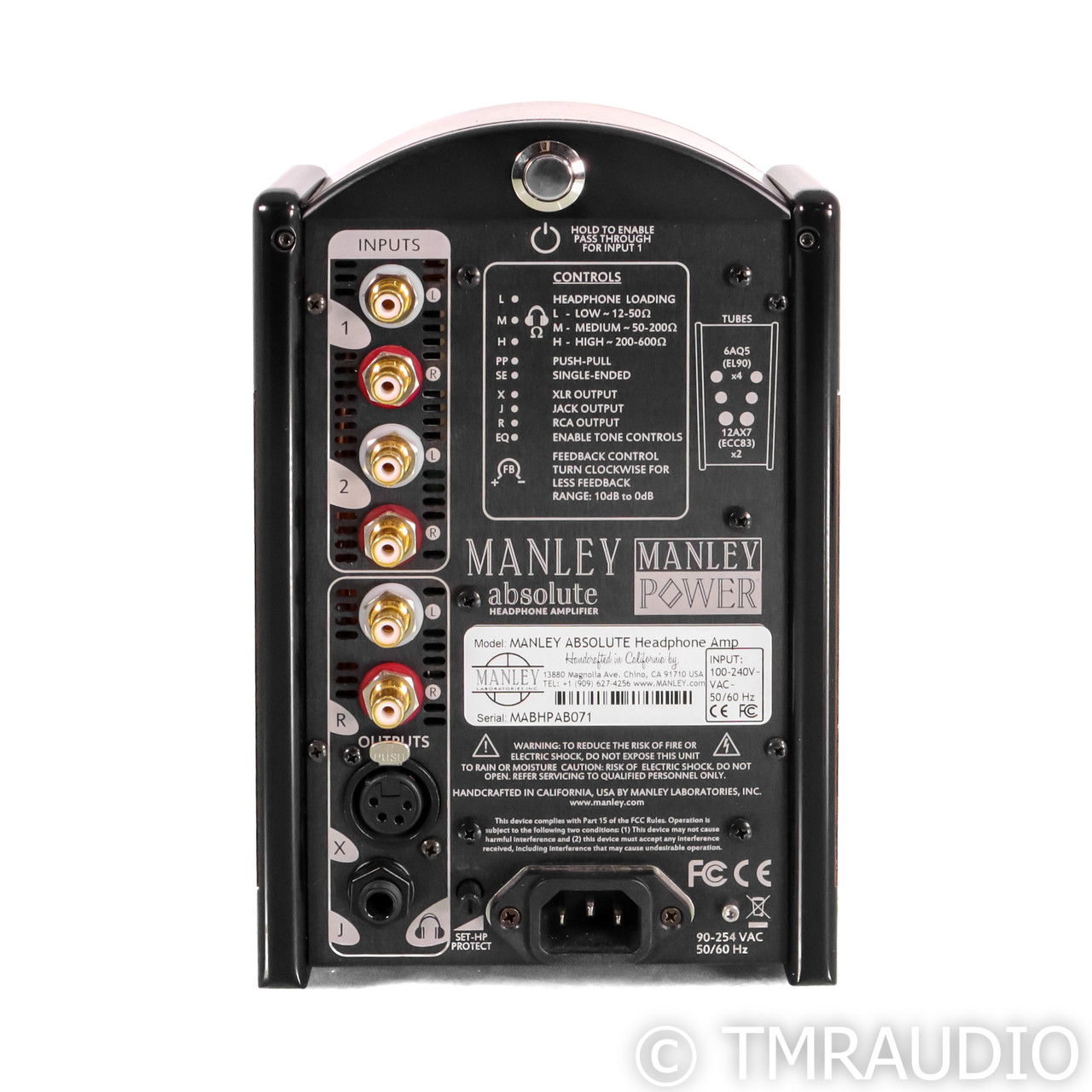 Manley Absolute Tube Headphone Amplifier (70427) 5