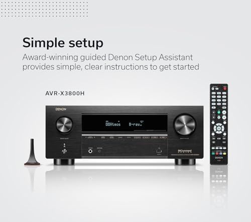 Denon AVR-X3800H 9.4-Channel Home Theater Rec DENAVRX38... 6