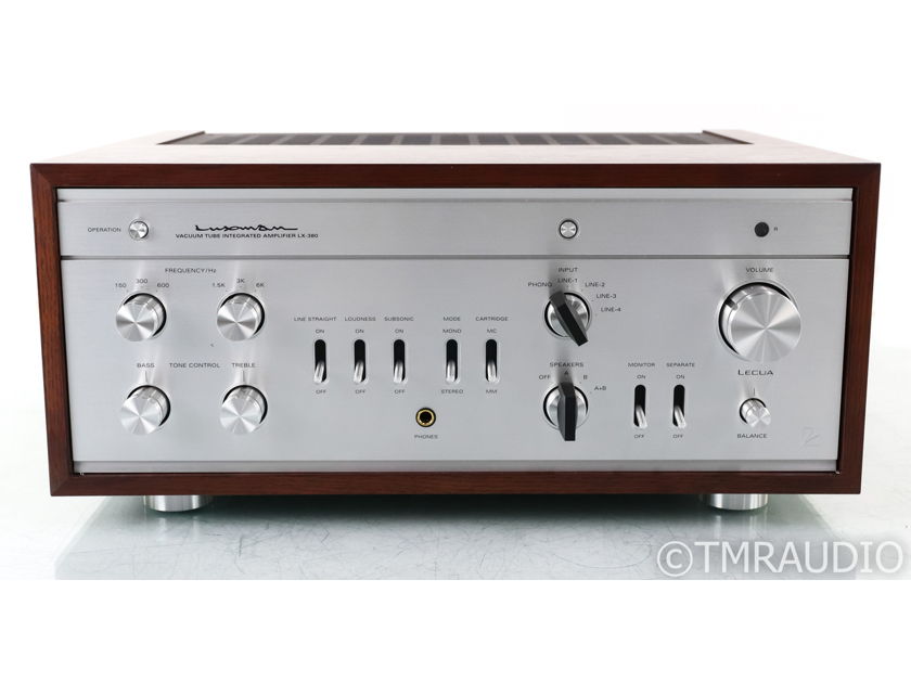 Luxman LX-380 Stereo Tube Integrated Amplifier; LX380; MM / MC Phono (New Tubes) (35695)