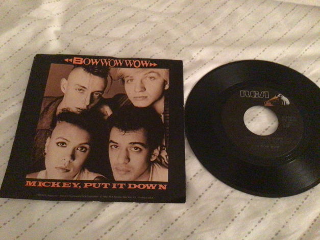 Bow Wow Wow 45 With Picture Sleeve Vinyl NM  Mickey,Put...