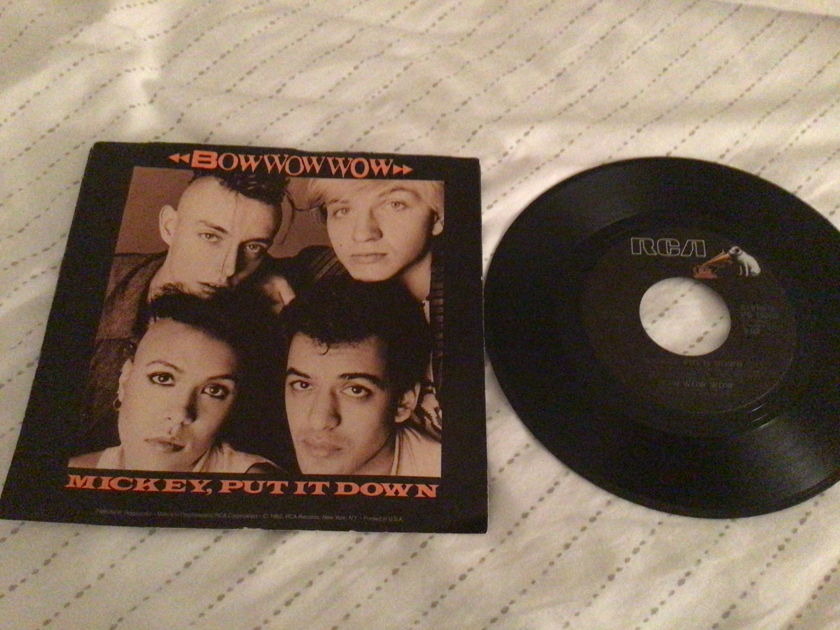 Bow Wow Wow 45 With Picture Sleeve Vinyl NM  Mickey,Put It Down