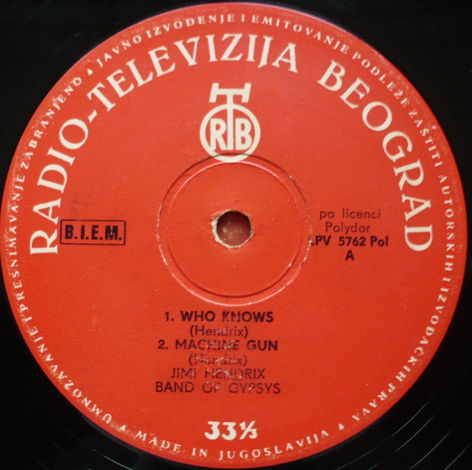 Jimi Hendrix - Band Of Gypsys 1970. RTB (Radio-Televizi...