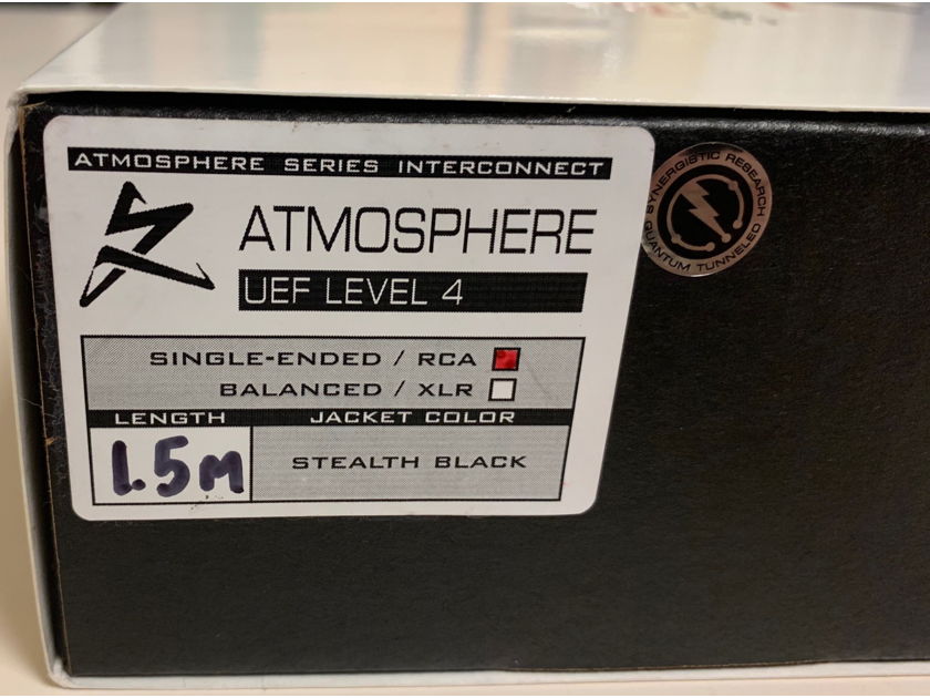 Synergistic Research Atmosphere Level 4 Interconnect - RCA - 1.5 meter