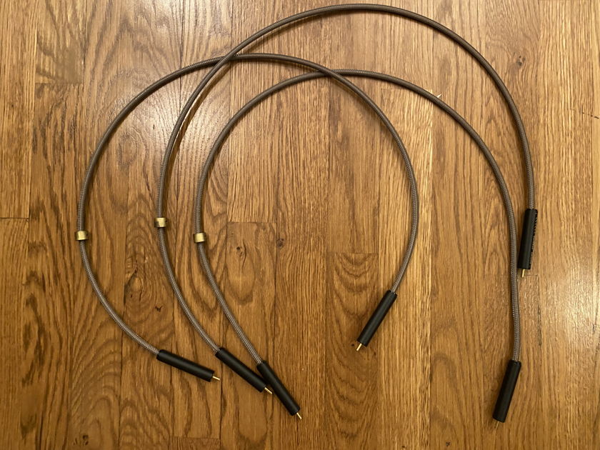 High Fidelity Cables - Pre CT-1 RCA interconnects for surround front channels (set of 3)