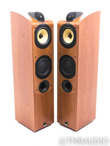 B&W 704 Floorstanding Speakers; Cherrywood Pair (21233)