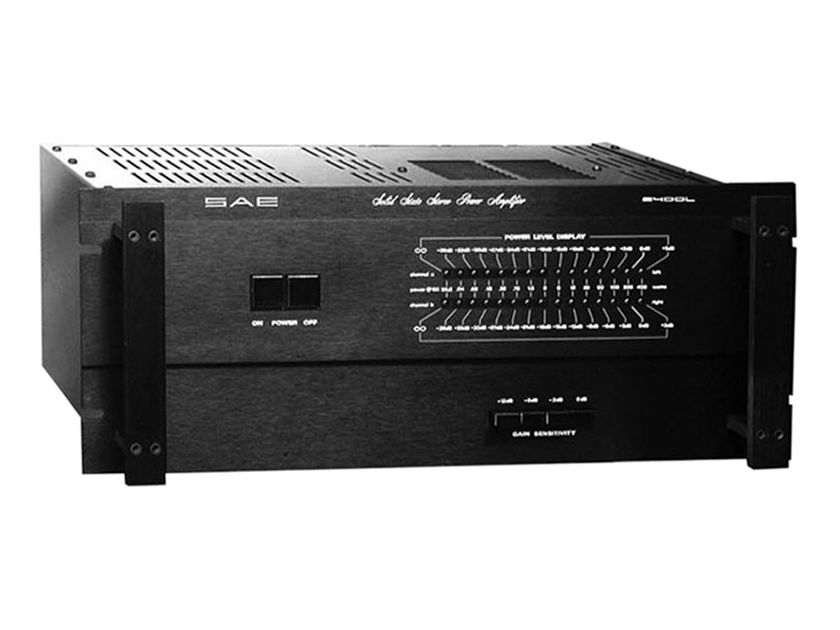 SAE 2400L Solid State Stereo Power Amplifier (Black): Excellent Trade-In; w/Warranty