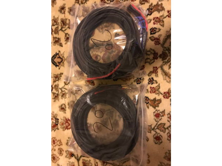 Signal Cable Inc. Ultra Speaker Cables Bi-Wire New 20ft Pair