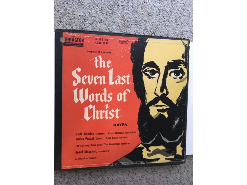 The seven last words of Christ 2 lp box set Haydn Remington R-199-66 Hilde Gueden