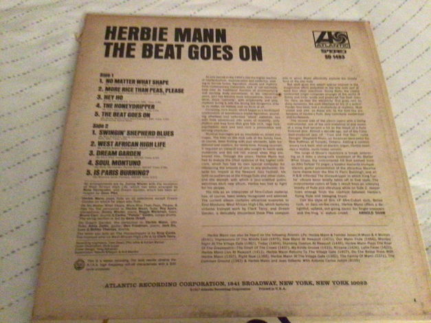Herbie Mann Atlantic 1967 Vinyl LP Stampers 1C/1B The B...