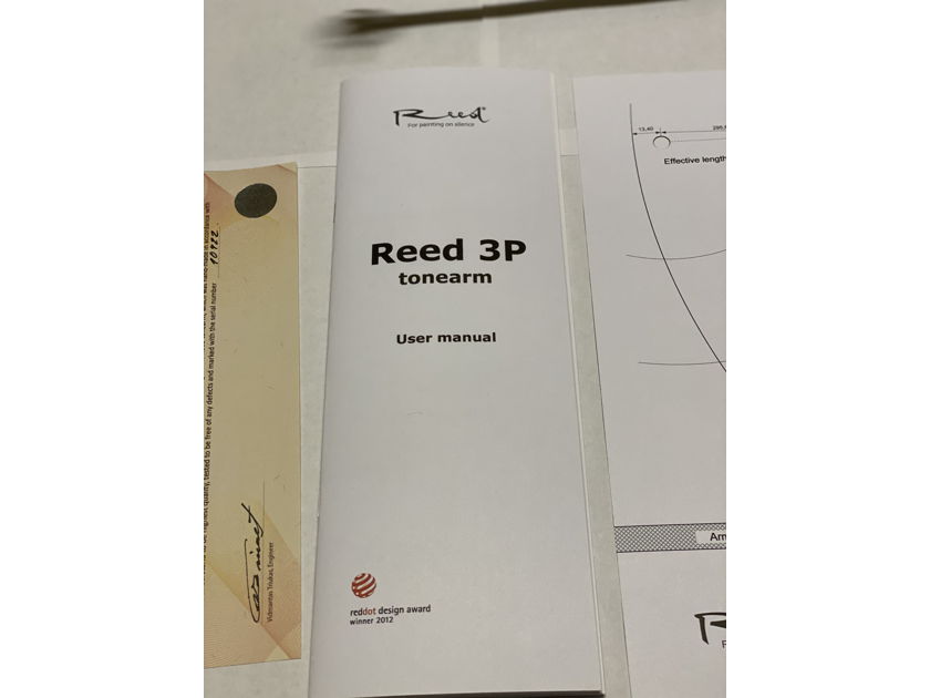 Reed 3p 12" Tonearm Ruthernium Glossy edition c37+Cryo 125cm Direct Wire