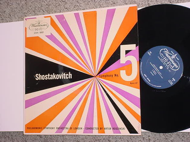 CLASSICAL Westminster XWN 18001 LP RECORD Shostakovitch...